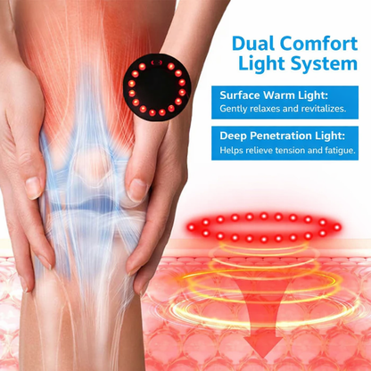 Vibration Knee Massager with Infrared LED Therapy